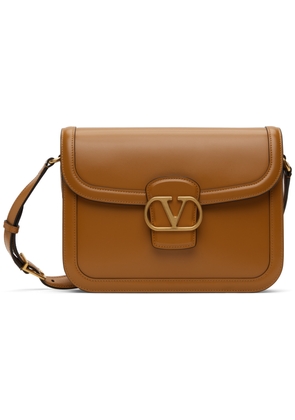 Valentino Garavani Tan 9TO5 Smooth Calfskin Shoulder Bag
