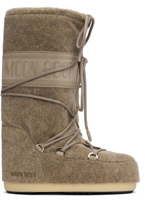 Moon Boot Beige Icon Felt Tall Boots