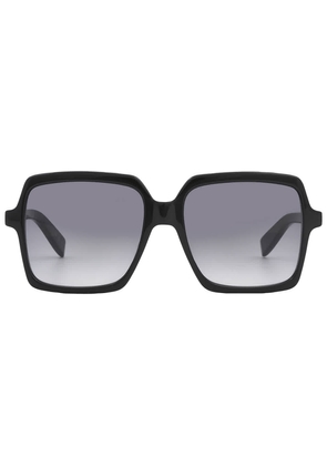 Saint Laurent Grey Gradient Square Ladies Sunglasses SL 174 001 56