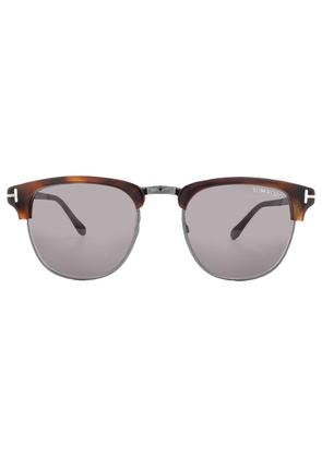Tom Ford Henry Grey Square Mens Sunglasses FT0248 52A 51