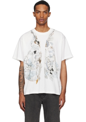 MM6 Maison Margiela Off-White Printed T-shirt