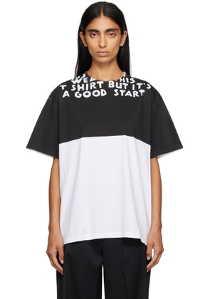 MM6 Maison Margiela White & Black SIDA T-shirt