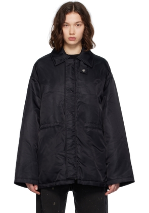 MM6 Maison Margiela Black Nylon Sports Jacket
