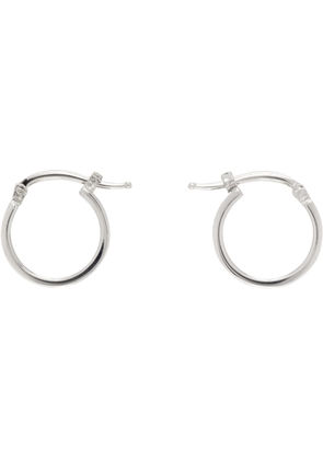 MM6 Maison Margiela Logo Hoop Earrings