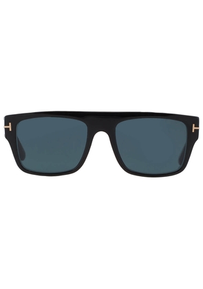 Tom Ford Dunning Blue Browline Mens Sunglasses FT0907 01V 55