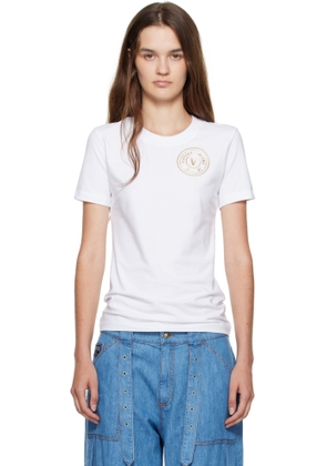 Versace Jeans Couture White Jersey Stretch T-shirt