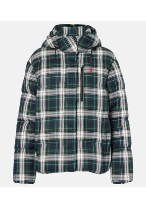 Polo Ralph Lauren Plaid cotton twill down jacket