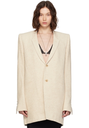 Rick Owens Off-White Concordians Dirt Tailored LS Blazer