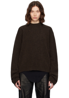Rick Owens Brown Concordians Tommy LS Sweater