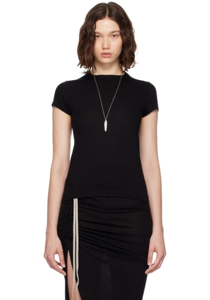 Rick Owens Black Concordians Rainino Cropped Level T-shirt