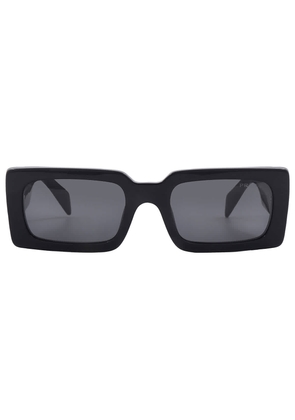 Prada Grey Rectangular Ladies Sunglasses PR A07S 1AB5S0 52