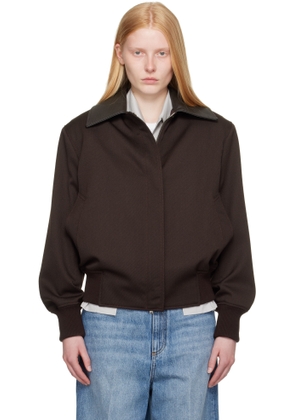 Stella McCartney Burgundy Twill Tailoring Field Jacket