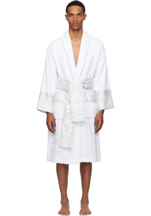 Versace White 'I Heart Baroque' Bathrobe