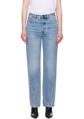 TOTEME Blue Twisted Seam Jeans
