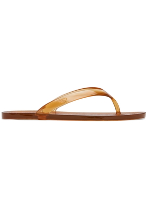 Ancient Greek Sandals Brown Jelly Flip-Flops