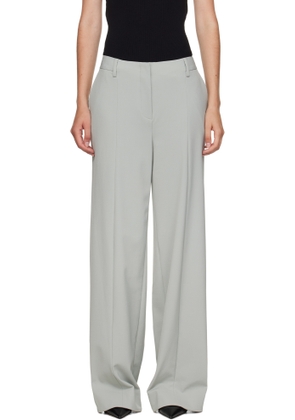 Jean Paul Gaultier Gray Tailoring Undershoe Straps Trousers