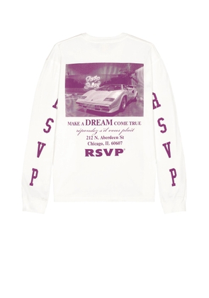 AGOLDE x RSVP Gallery Long Sleeve Mock Neck Sweater in Soft White - White. Size L (also in M, S, XL/1X).