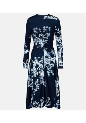 Erdem Floral gathered midi dress