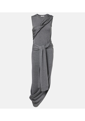 JW Anderson Knitted tie-detail asymmetric midi dress
