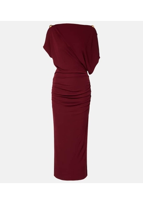 Altuzarra Brina embellished draped jersey gown