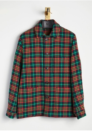 doppiaa Aasti Checked Wool Overshirt