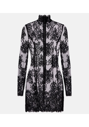 Dolce&Gabbana Cord floral lace minidress