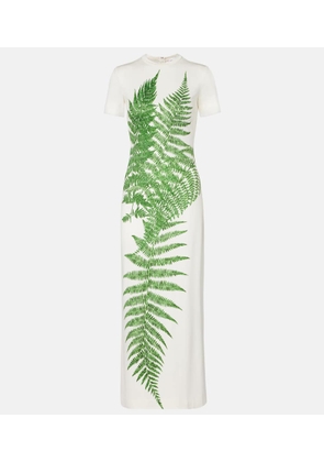 Oscar de la Renta Printed jersey T-shirt dress