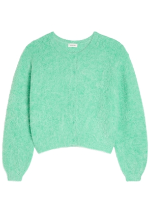 American Vintage Niby Brushed Alpaca-blend Cardigan - Green - M (UK12 / M)