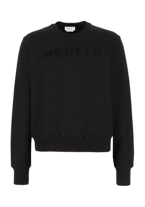 Alexander McQueen Black Cotton Sweatshirt