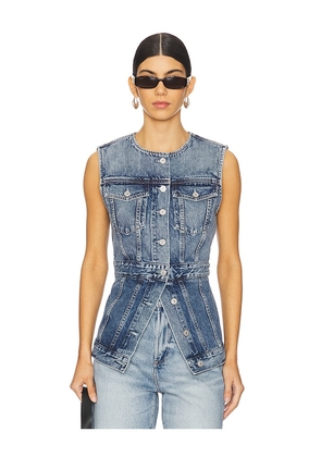 Citizens of Humanity Idalene Vest in Blue. Size XS. Also in L, M.