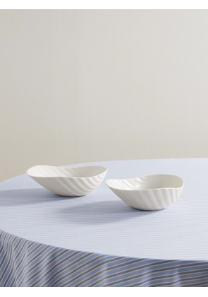 Gohar World - Small Set Of Two Porcelain Bowls - Off-white - One size