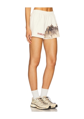 Darlin Wild Sweatshort in Cream. Size L. Also in M, S, XS.