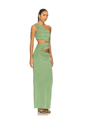 AWAVE Studio Window Long Dress in Sage. Size 36/4. Also in 38/6, 40/8.