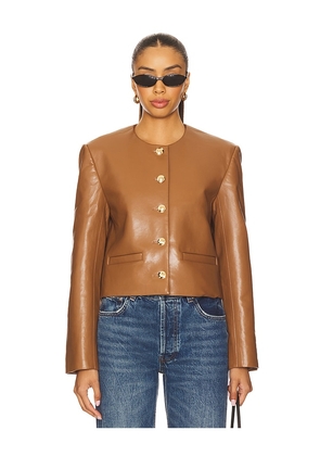 ANINE BING Amber Jacket in Brown. Size M. Also in S, XS.