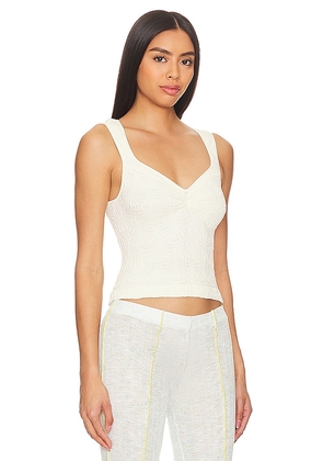 Free People x Intimately FP Love Letter Sweetheart Cami In Ivory in Ivory. Size XL. Also in M/L.