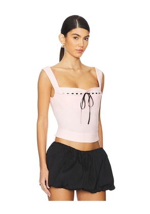 Miaou Laced Imogene Corset in Pink. Size M. Also in L, S.