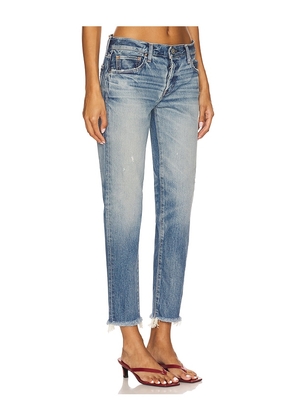 Moussy Vintage Bretton Tapered in Blue. Size 27. Also in 25, 26, 28, 29, 30, 31, 32.