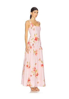 Lovers and Friends Petal Maxi Dress in Blush. Size S. Also in L, M, XS, XXS.