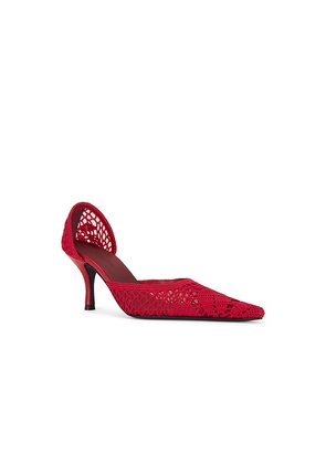 Magda Butrym Crochet Pump in Red. Size 36. Also in 37, 38, 39, 40, 41.