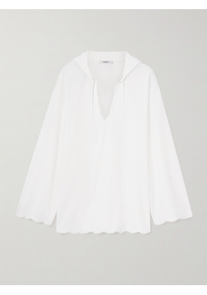 Marysia - Baughman Hooded Cotton-blend Terry Tunic - Off-white - x small,small,medium,large