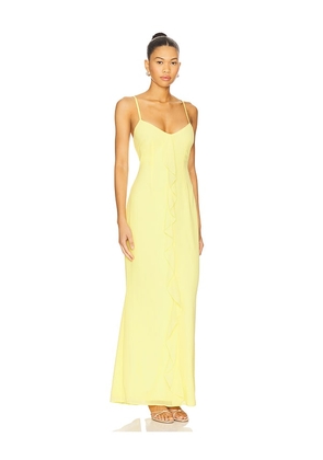 MORE TO COME Vienna Maxi Dress in Lemon. Size L. Also in M, S, XL, XS, XXS.