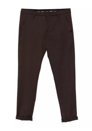 DONDUP cuffed wool trousers - Brown