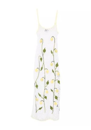 Leslie Amon under the lemon tree dress - White