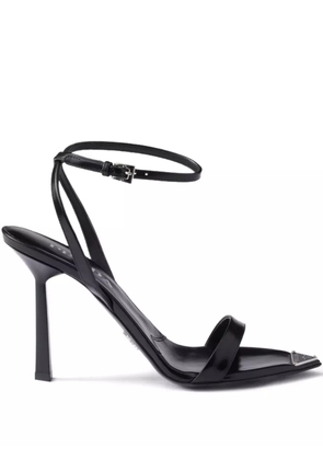 Prada ankle-strap metal-buckle sandals - Black
