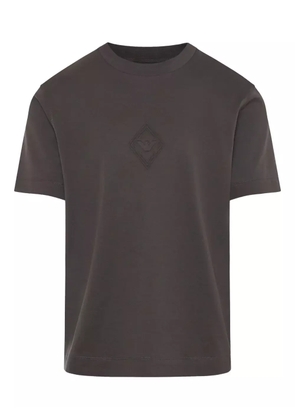 Emporio Armani logo-appliqué T-shirt - Grey