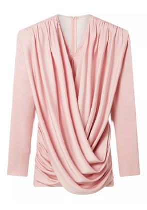 Stella McCartney draped-shoulder mini dress - Pink
