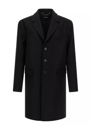 DSQUARED2 button-fastening wool coat - Black