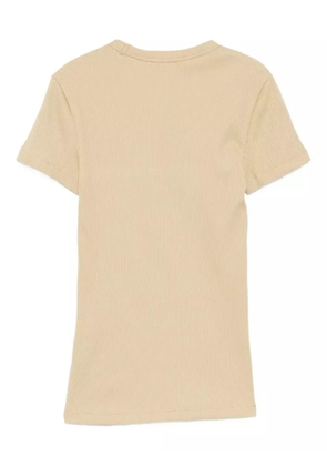 Lacoste logo-embroidered T-shirt - Neutrals