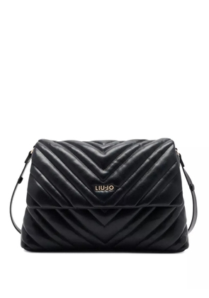 LIU JO medium quilted leather shoulder bag - Black