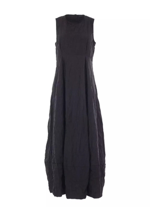 Maria Calderara sleeveless crinkled-effect midi dress - Black